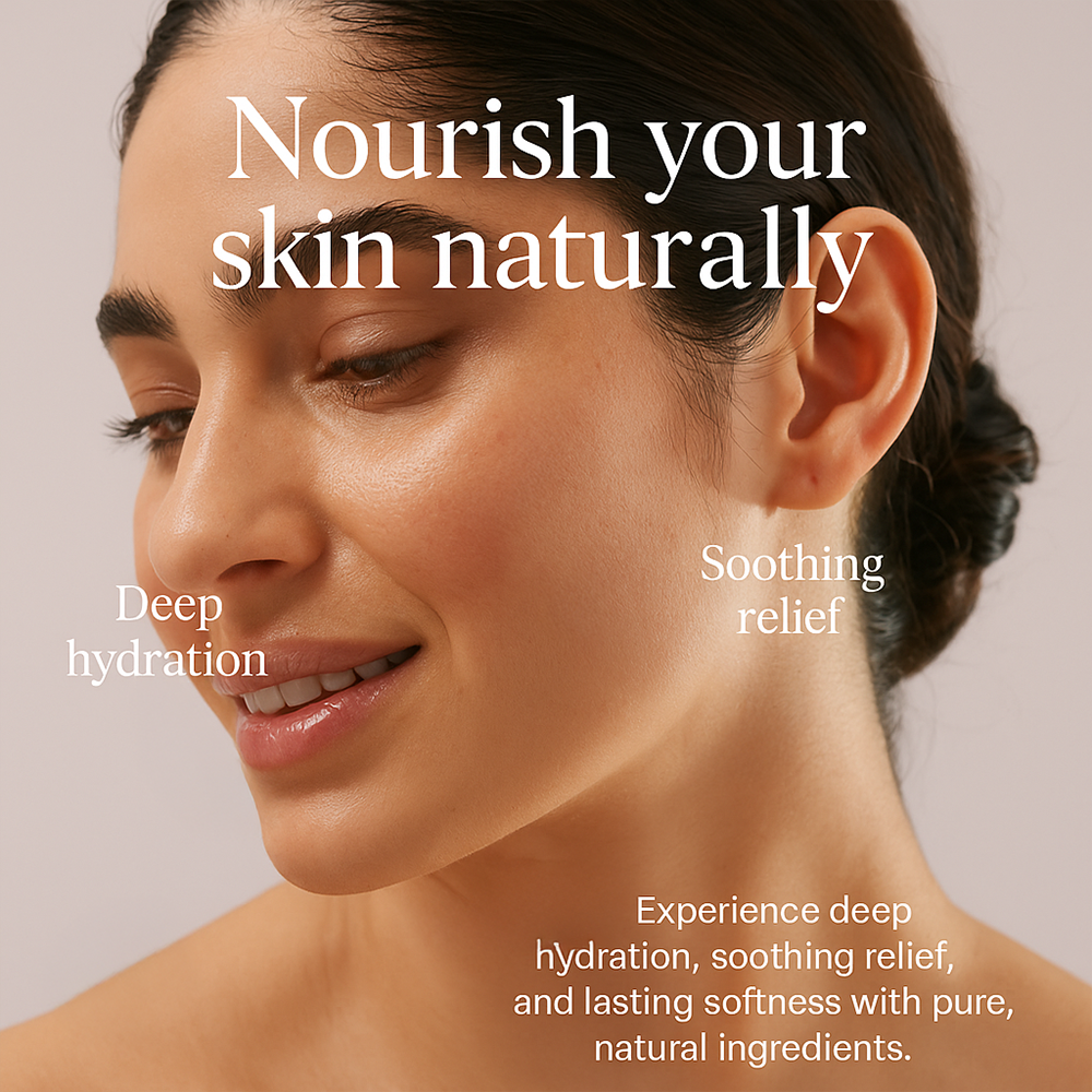 NYORA Grass Fed Whipped Tallow Balm - with Vanilla Bean | 2 fl oz Daily Moisturizer for Soft Hydrated Skin with Vitamins A D E & K