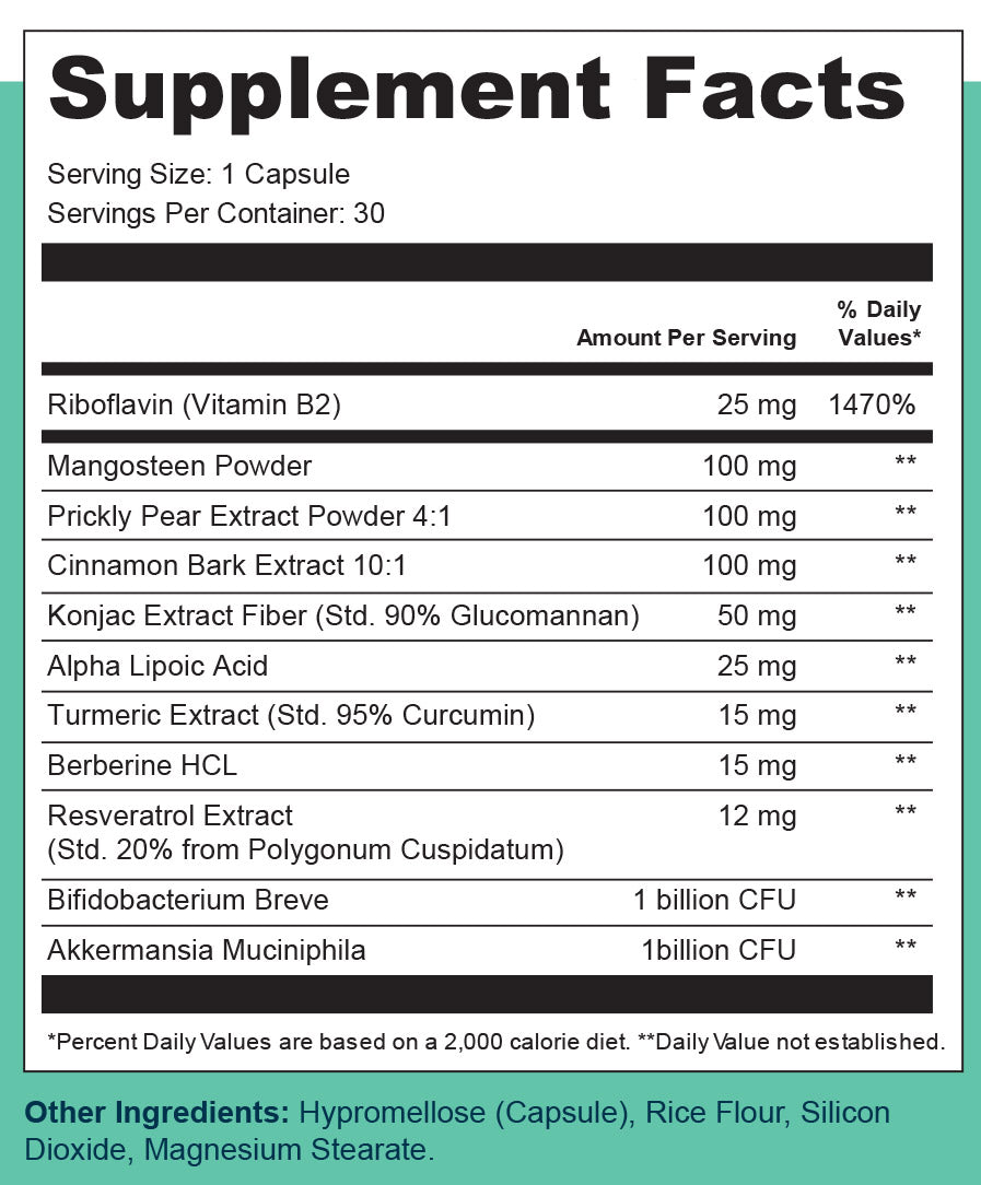 IM GLP Reset | Gut & Metabolic Support | Probiotics, Berberine, Cinnamon, Turmeric & Resveratrol | 30 Capsules | Daily Digestive & Wellness Supplement