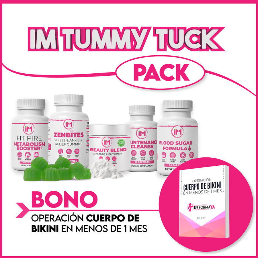 IM Tummy Tuck Pack: Fit Fire, ZenBites, Beauty Blend, Maintenance Cleanse, Blood Sugar Formula