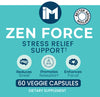 IM Zen Force | Calm, Relaxation & Focus Support | Organic Ashwagandha & Black Pepper Extract | 60 Veggie Capsules | Natural Daily Wellness Supplement