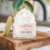 NYORA Grass Fed Whipped Tallow Balm - with Vanilla Bean | 2 fl oz Daily Moisturizer for Soft Hydrated Skin with Vitamins A D E & K
