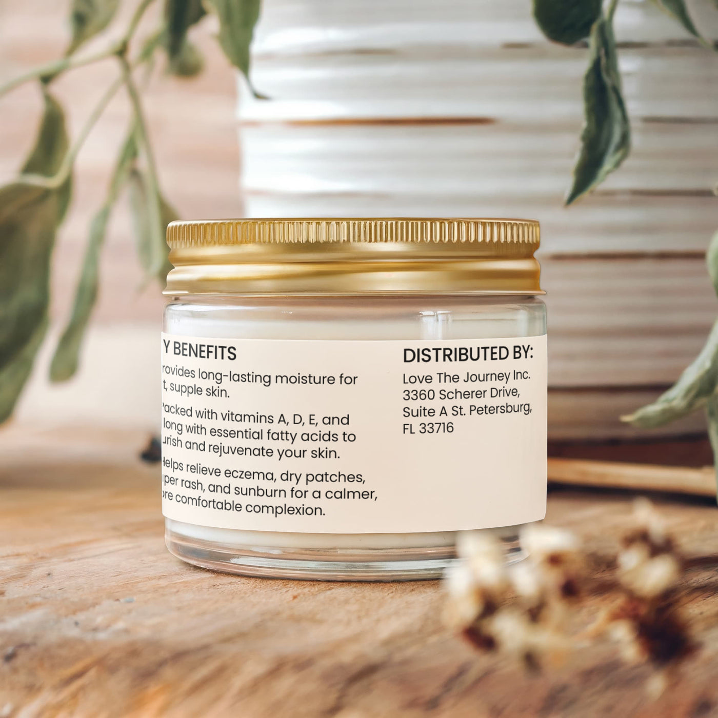 NYORA Grass Fed Whipped Tallow Balm - with Vanilla Bean | 2 fl oz Daily Moisturizer for Soft Hydrated Skin with Vitamins A D E & K