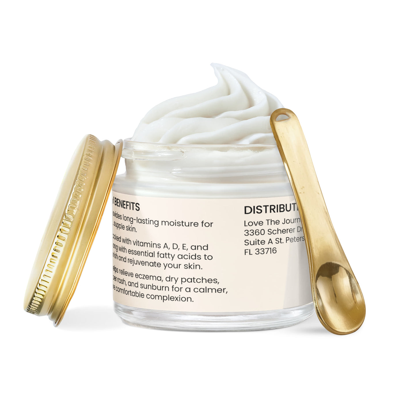 NYORA Grass Fed Whipped Tallow Balm - with Vanilla Bean | 2 fl oz Daily Moisturizer for Soft Hydrated Skin with Vitamins A D E & K