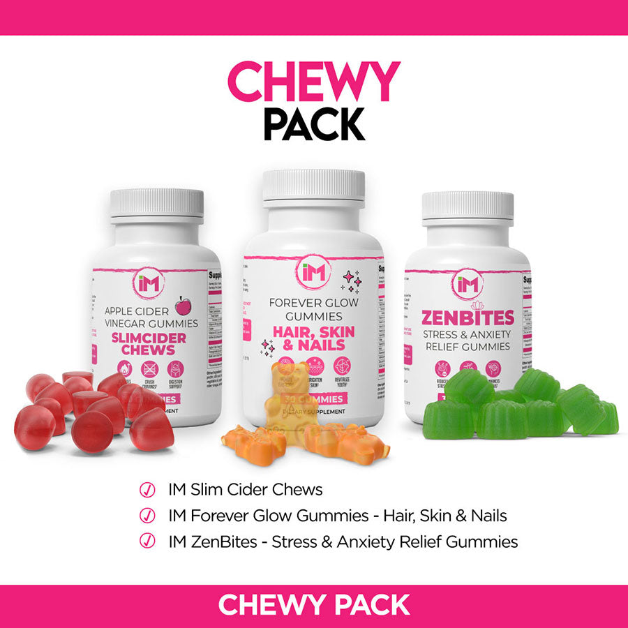 IM Chewy Pack: ForeverGlow, SlimCider, ZenBites