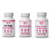 IM Triple Action Pack - IM Fit Fire & IM Blood Sugar & IM Resveratrol - Green Tea Leaf Extract, Apple Cider Vinegar, Berberine HCL, Ginger Root - Fitness Supplement