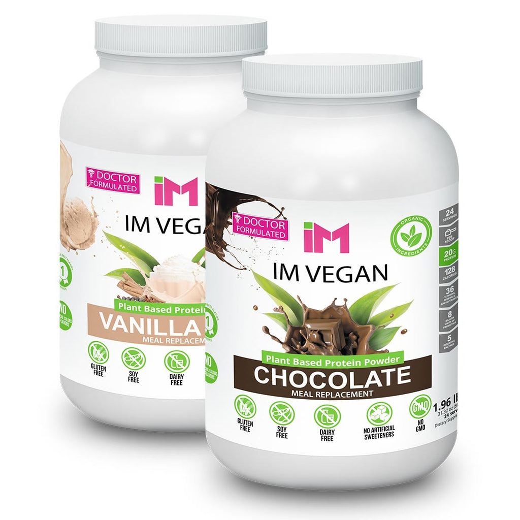 IM Vegan Plant Based Protein Powder - 2 Botellas