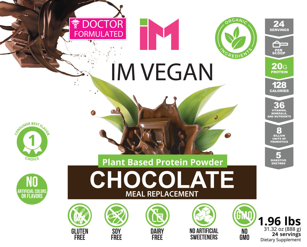 IM Vegan Plant Based Protein Powder - 3 Botellas - OTO