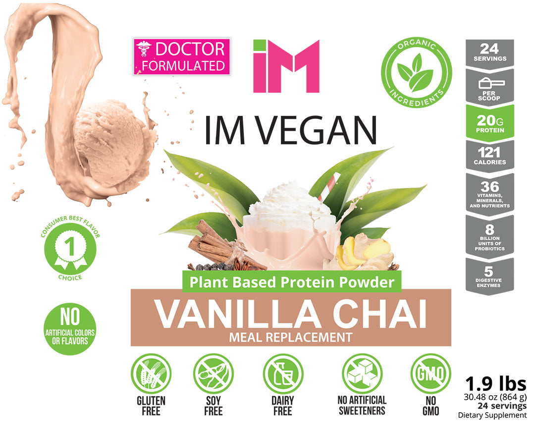 IM Vegan Plant Based Protein Powder - 2 Botellas - OTO
